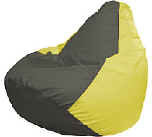 Кресло-мешок Flagman Груша Мега XXXL Г3.1-360 темно-серый/желтый