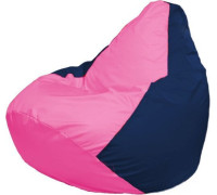 Кресло-мешок Flagman Груша Макси Г2.1-192 синий темный/розовый