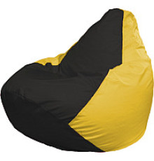 Кресло-мешок Flagman Груша Мега XXXL Г3.1-396 черный/желтый