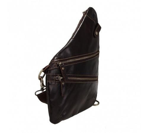 Сумка через плечо Poshete 196-1809-38-DBW коричневый