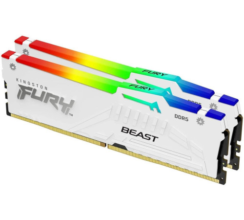 Оперативная память Kingston FURY Beast RGB 2x16ГБ DDR5 5200 МГц KF552C40BWAK2-32