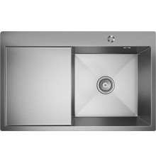 Кухонная мойка Mixline Pro 551878 правый сатин, с сифоном