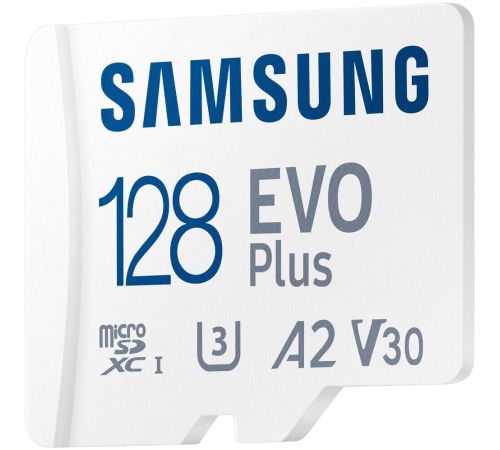 Карта памяти Samsung EVO Plus 2021 microSDXC 128GB с адаптером