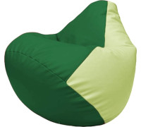 Кресло-мешок Flagman Груша Макси Г2.3-0104 зелёный/светло-салатовый