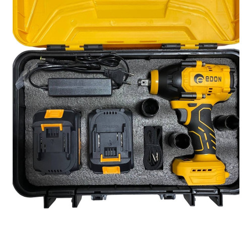 Гайковерт Edon AAW-21/1000BL с 2-мя АКБ, кейс