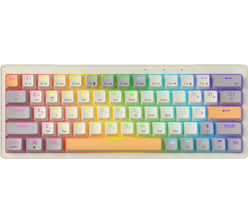 Клавиатура JEGG ZA63 Pro Beige Gray Yellow TNT Yellow