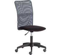 Кресло TetChair Star флок/ткань черный/серый, 35/W-12