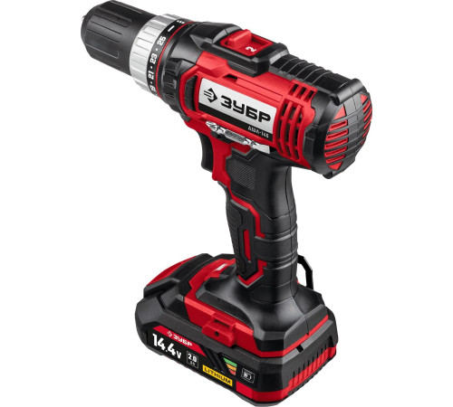 Дрель-шуруповерт Зубр Мастер ДШЛ-145-21 с 1-м АКБ, кейс