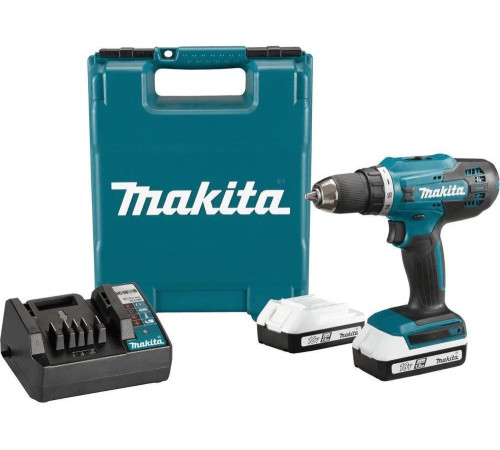 Дрель-шуруповерт Makita DF488D002 с 2-мя АКБ, кейс