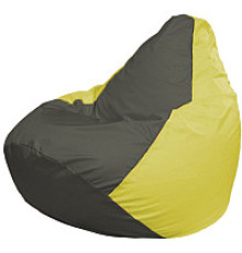 Кресло-мешок Flagman Груша Мини L Г0.1-360 темно-серый/желтый