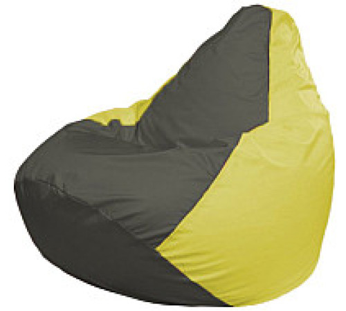 Кресло-мешок Flagman Груша Мини L Г0.1-360 темно-серый/желтый