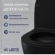 Унитаз подвесной Lauter Sulzdorf + GROHE Solido 38811KF0 + панель GROHE 37131000 черный с микролифтом
