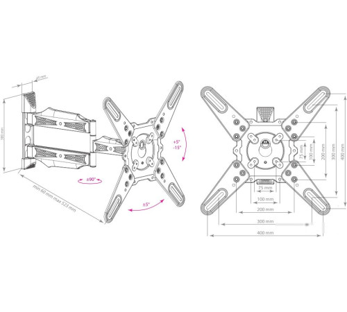 Кронштейн для телевизора Kromax ATLANTIS-40 белый