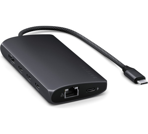 Док-станция Satechi USB-C Multiport Adapter 8K With Ethernet V3 ST-P8KED черный