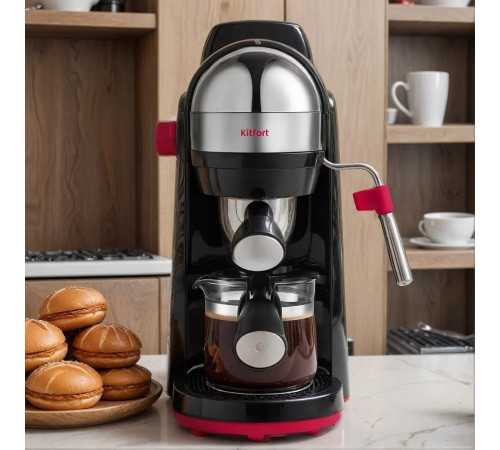Рожковая кофеварка Kitfort KT-7444