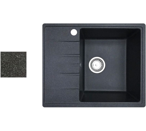 Кухонная мойка БелЭворс Mila R черный, без сифона
