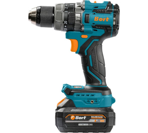 Ударная дрель-шуруповерт Bort BAB-21Ix2Li-XDK 93414943 с 2-мя АКБ, кейс