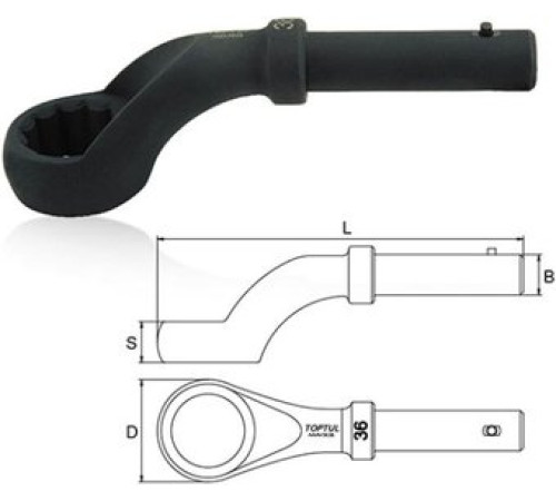 Ключ накидной Toptul AAAV7070