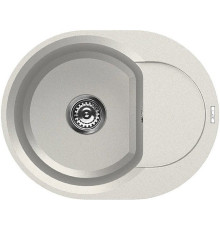 Кухонная мойка Elleci Easy Round 600 Bianco Titano 68
