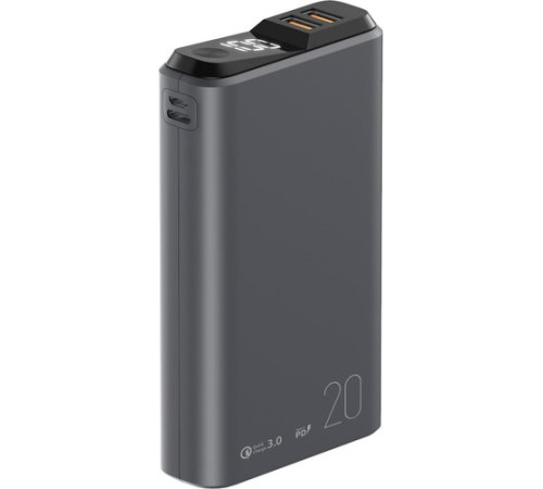 Внешний аккумулятор Olmio QS-20 20000mAh темно-серый