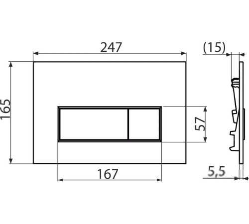 Панель смыва Alcaplast M572