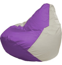 Кресло-мешок Flagman Груша Макси Г2.1-113 белый/сиреневый