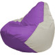 Кресло-мешок Flagman Груша Макси Г2.1-113 белый/сиреневый
