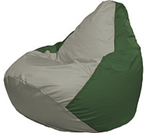 Кресло-мешок Flagman Груша Супер Мега 4XL Г5.1-339 серый/зеленый