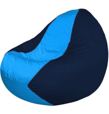 Кресло-мешок Flagman Classic К2.1-229 синий темный/голубый