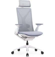 Офисное кресло SitZone E-YR-001A-P1-WH сетка/ткань, серый
