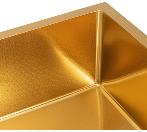 Кухонная мойка ARFEKA Eco AR 500*500 Gold PVD Nano Decor