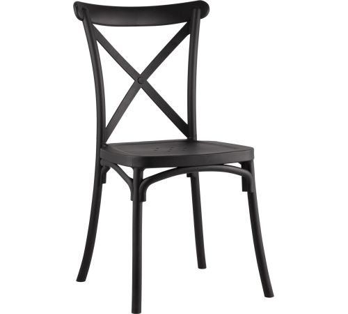 Стул Stool Group Кроссбэк пластиковый черный
