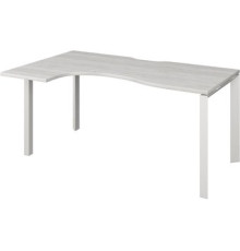 Стол Программа Техно Аргентум-МП НТМП.П-040 левый сосна винтер/белый