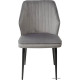 Стул M-City Seattle-V 461MC03826 светло-серый 26 велюр/черный