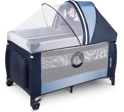 Манеж-кровать Lionelo Sven Plus темно-синий