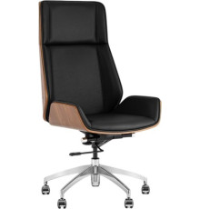 Офисное кресло TopChairs Crown SN A312 8383-29 Walnut Back черный