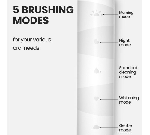 Электрическая зубная щетка Oclean Flow Sonic Electric Toothbrush белый