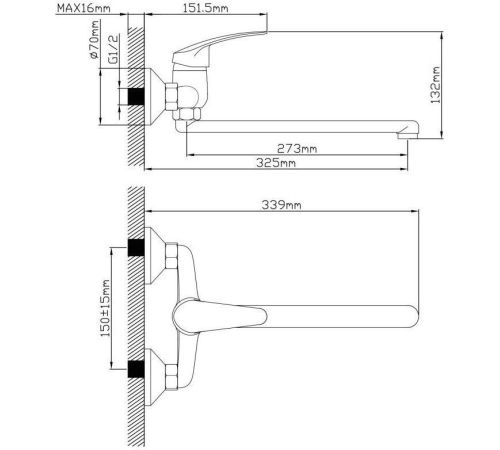 Смеситель AV Engineering AVSHU7-A132-246