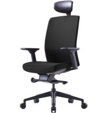 Офисное кресло Bestuhl J2G120L черная крестовина, черный