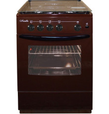 Кухонная плита Лысьва ГП 400 М2С-2у стеклянная крышка, коричневый