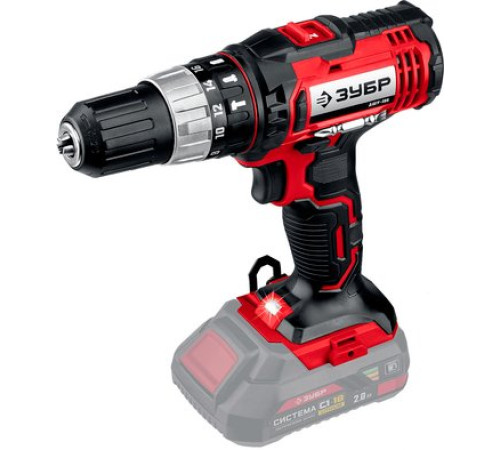 Ударная дрель-шуруповерт Зубр ДШУ-185 без АКБ