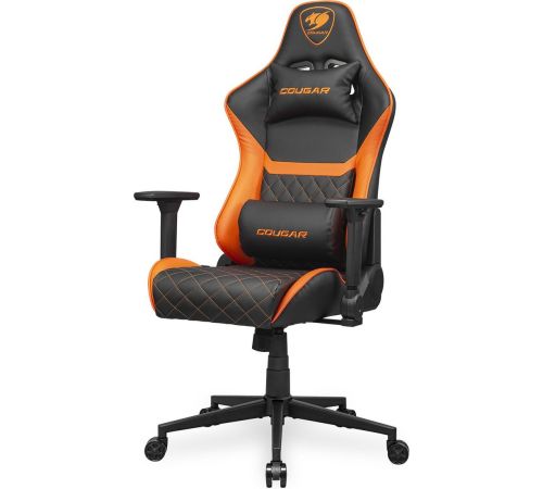 Игровое геймерское кресло Cougar Armor One V2 черный/оранжевый