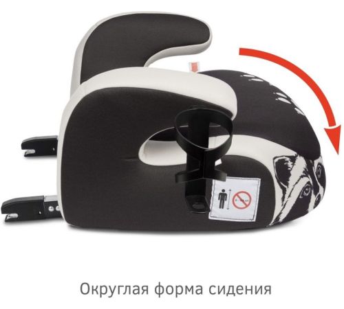Детское сиденье Siger Fix Lux KRES3996 енот серый/бежевый
