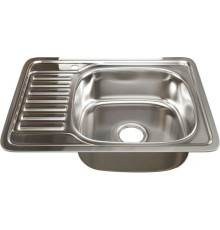 Кухонная мойка Mixline 533712 правая, полированная, 0.8 мм