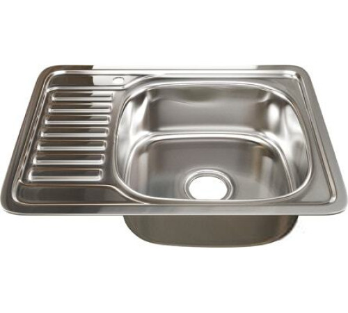 Кухонная мойка Mixline 533712 правая, полированная, 0.8 мм