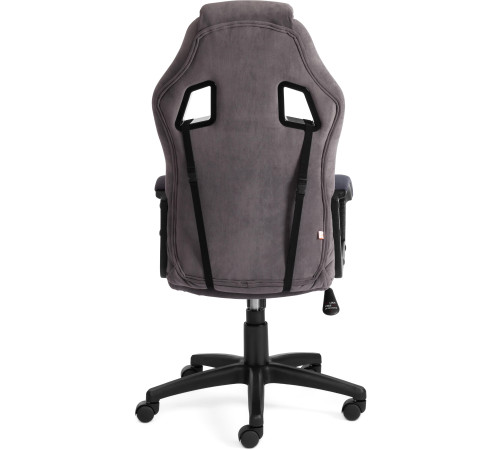 Кресло TetChair Driver флок/ткань, серый