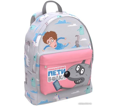 Школьный рюкзак Erich Krause EasyLine 17L Приключения Пети и Волка. Полет 60134