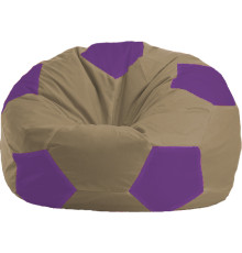 Кресло-мешок Flagman Мяч Стандарт М1.1-84 бежевый/сиреневый