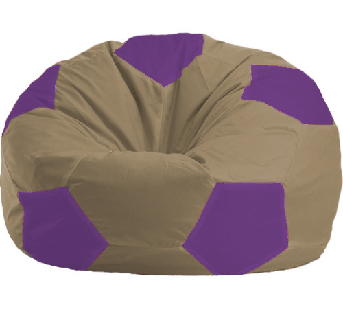 Кресло-мешок Flagman Мяч Стандарт М1.1-84 бежевый/сиреневый