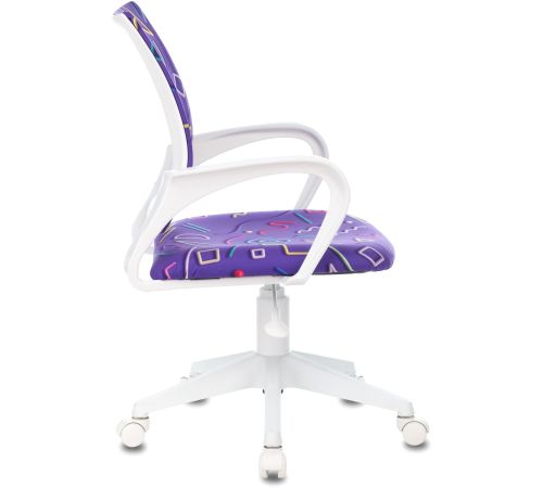Компьютерное кресло Бюрократ Burokids 1W 1920838 фиолетовый Sticks 08/пластик белый